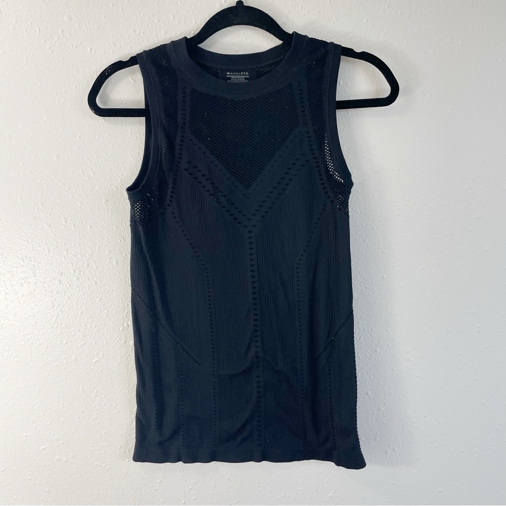 Atheta black tank top‎ small